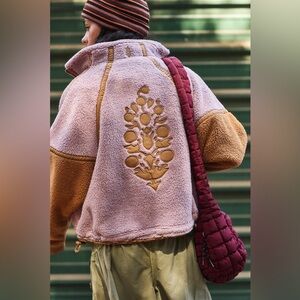 Free People Mountain High Logo Half Zip Fleece💕